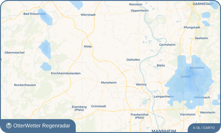OtterWetter Regenradar-Widget Bermersheim