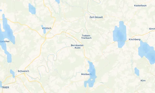 Regenradar Vorschaubild - Aktuelle Niederschläge in Bernkastel-Kues und Umgebung