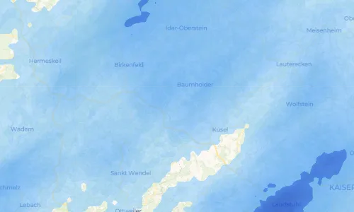 Regenradar Vorschaubild - Aktuelle Niederschläge in Berschweiler bei Baumholder und Umgebung
