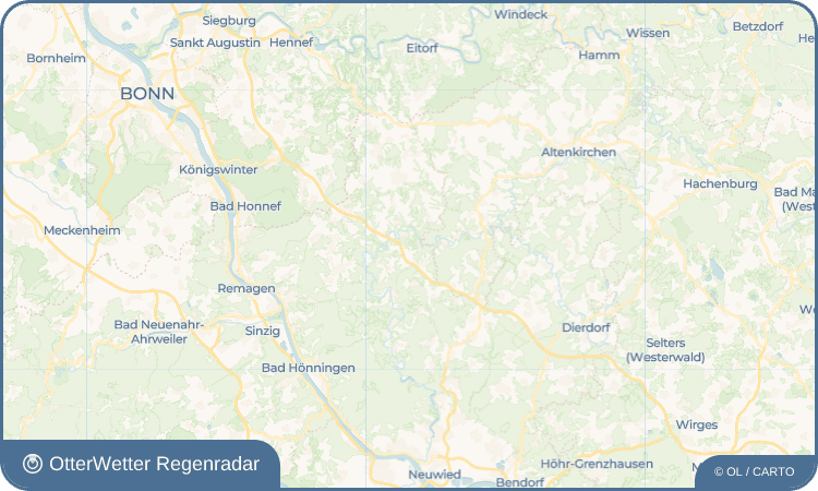 OtterWetter Regenradar-Widget Bertenau