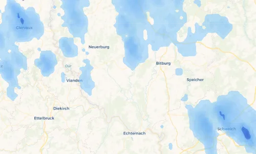Regenradar Vorschaubild - Aktuelle Niederschläge in Bettingen und Umgebung
