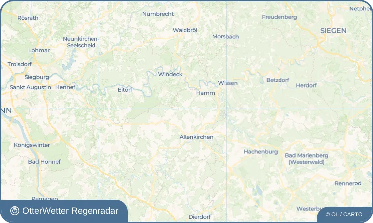 Widget-Vorschau für Beul Wetter-Widget-Vorschau mit Vorhersagedaten für Beul