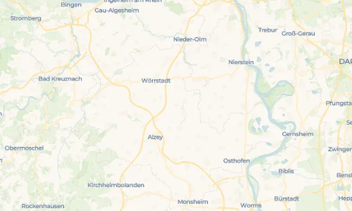 Regenradar Biebelnheim: aktuelle Niederschläge in Biebelnheim und Umgebung, Stand 22. Oktober 2026 um 5:25 Uhr