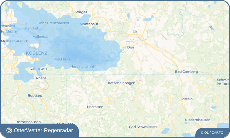 OtterWetter Regenradar-Widget Biebrich