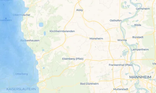 Regenradar Vorschaubild - Aktuelle Niederschläge in Biedesheim und Umgebung