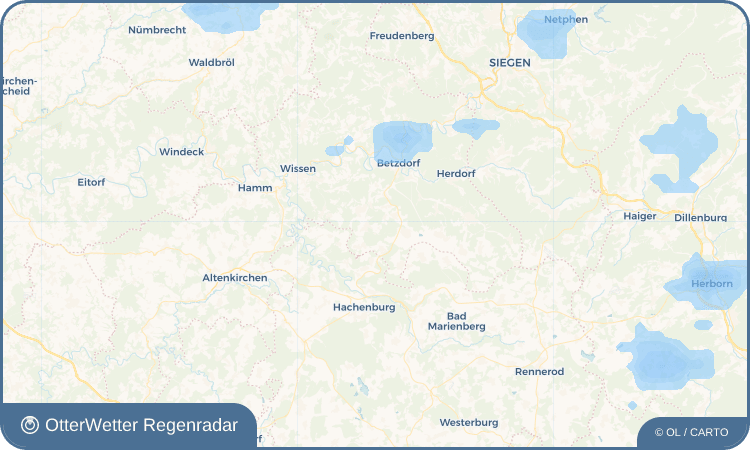 OtterWetter Regenradar-Widget Biesenstück