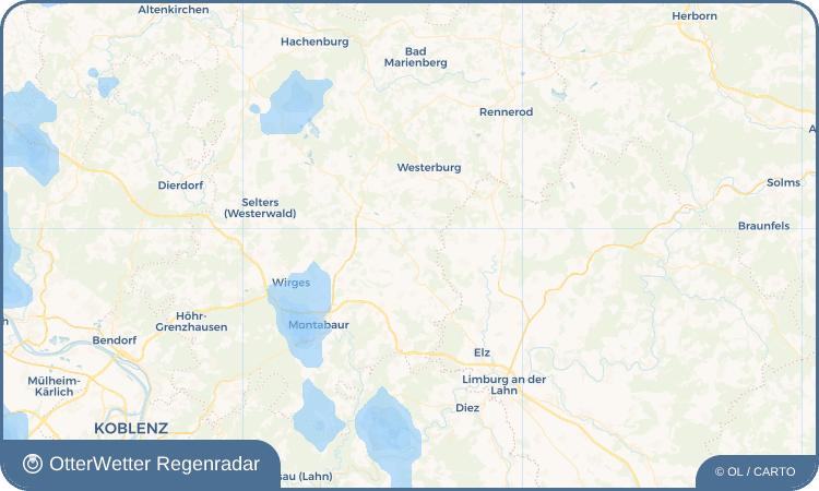 OtterWetter Regenradar-Widget Bilkheim
