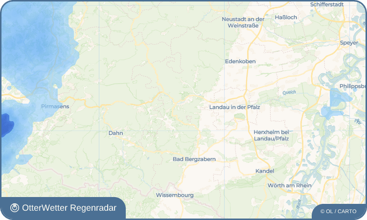 OtterWetter Regenradar-Widget Bindersbach