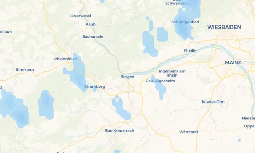 Regenradar Vorschaubild - Aktuelle Niederschläge in Bingen und Umgebung