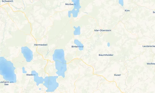 Regenradar Vorschaubild - Aktuelle Niederschläge in Birkenfeld und Umgebung