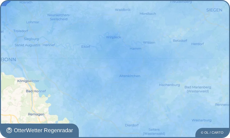 Wetter-Widget-Vorschau mit Vorhersagedaten für Birnbach