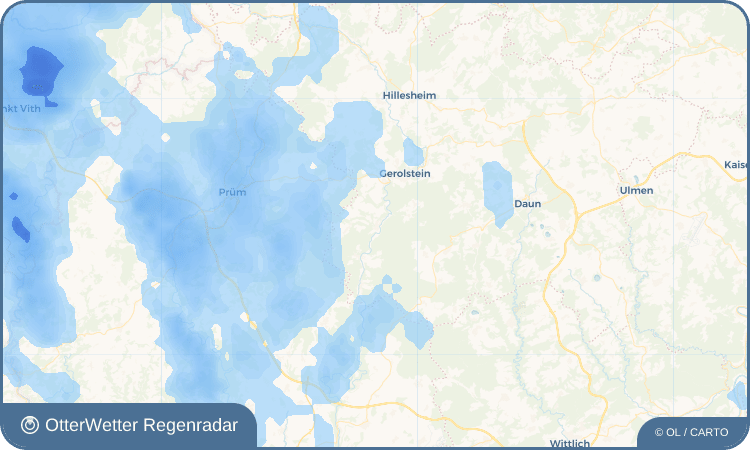 OtterWetter Regenradar-Widget Birresborn
