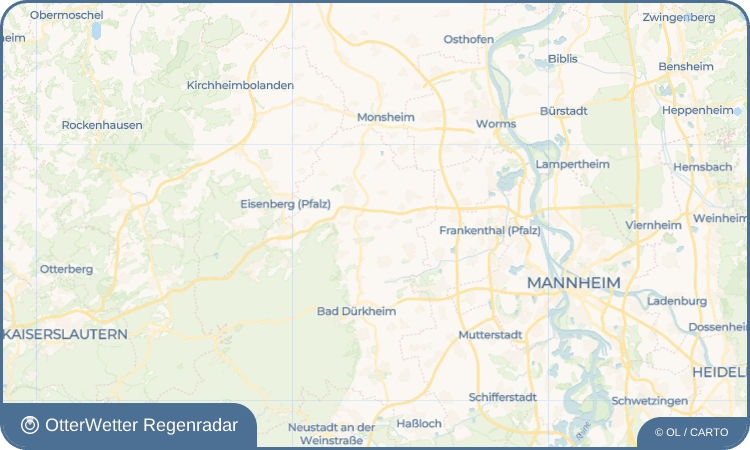 OtterWetter Regenradar-Widget Bissersheim