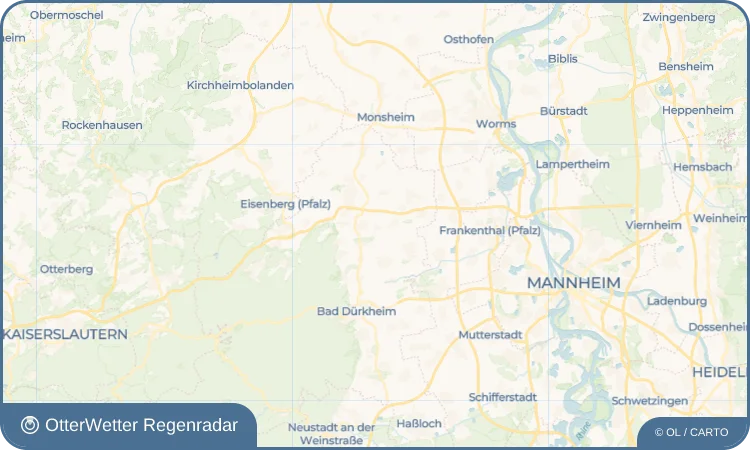 Wetter-Widget-Vorschau mit Vorhersagedaten für Bissersheim