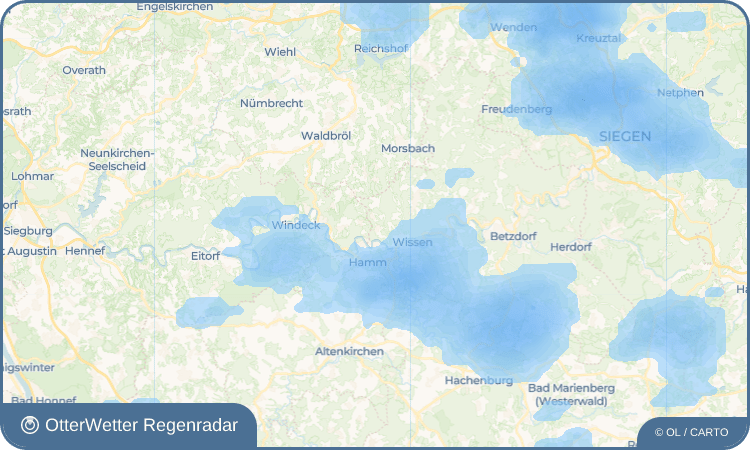 OtterWetter Regenradar-Widget Bitzen