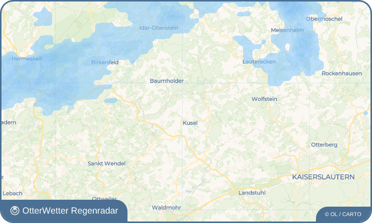 OtterWetter Regenradar-Widget Blaubach
