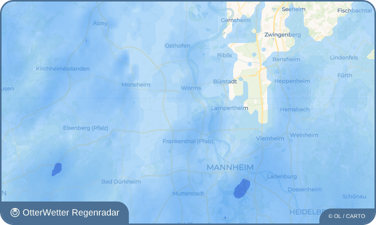 OtterWetter Regenradar-Widget Bobenheim-Roxheim