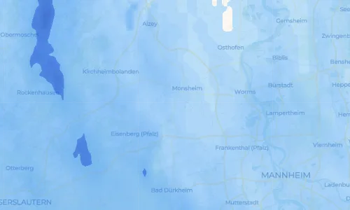 Regenradar Vorschaubild - Aktuelle Niederschläge in Bockenheim an der Weinstraße und Umgebung