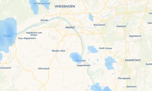 Regenradar Vorschaubild - Aktuelle Niederschläge in Bodenheim und Umgebung