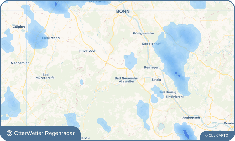 OtterWetter Regenradar-Widget Bölingen