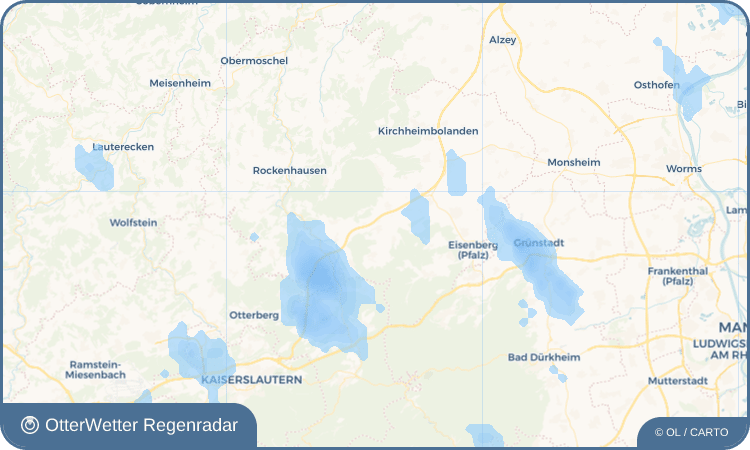 OtterWetter Regenradar-Widget Börrstadt