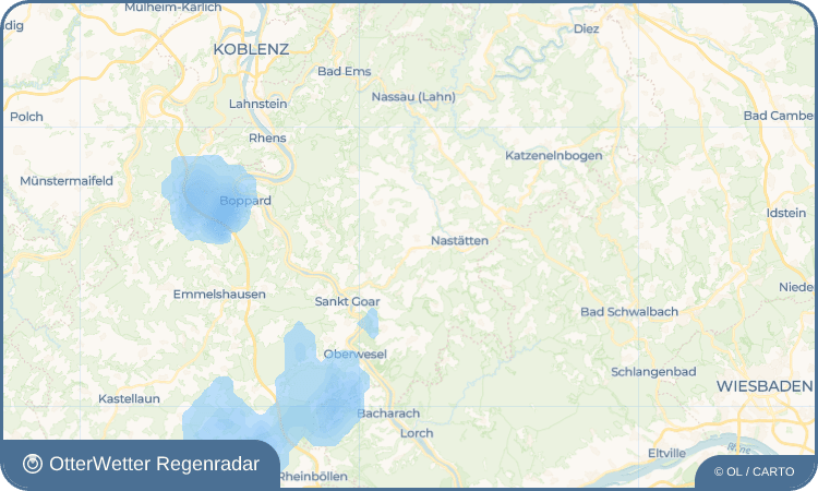 OtterWetter Regenradar-Widget Bogel