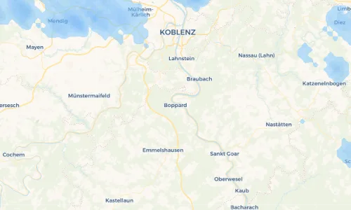 Regenradar Vorschaubild - Aktuelle Niederschläge in Boppard und Umgebung