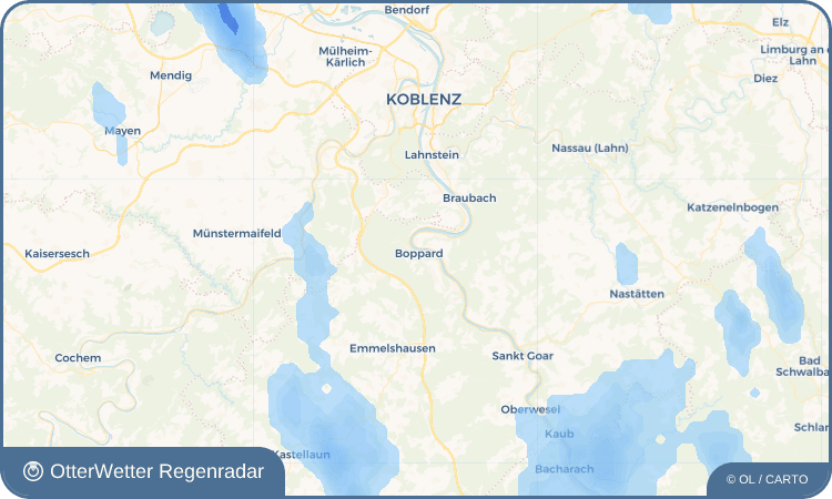 OtterWetter Regenradar-Widget Boppard
