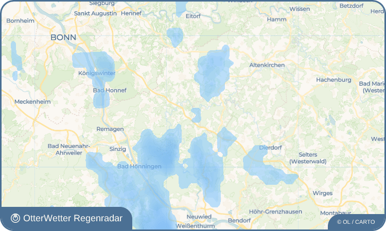 Widget-Vorschau für Borscheid Wetter-Widget-Vorschau mit Vorhersagedaten für Borscheid