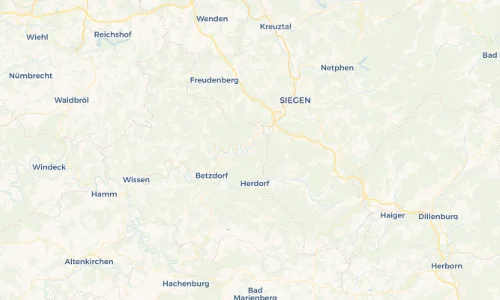 Regenradar-Vorschau: aktuelle Niederschläge in Brachbach und Umgebung