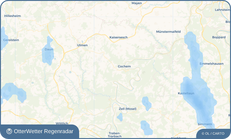 OtterWetter Regenradar-Widget Brauheck