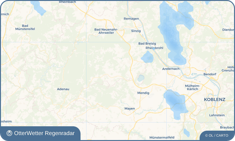 OtterWetter Regenradar-Widget Brenk