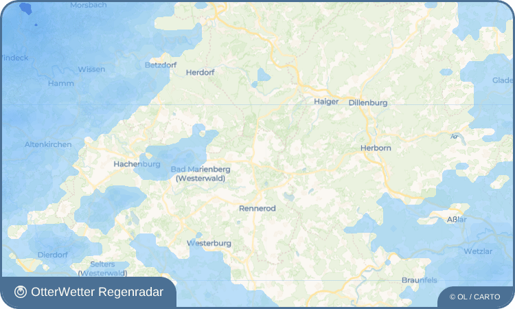 OtterWetter Regenradar-Widget Bretthausen