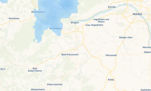 Regenradar Vorschaubild - Aktuelle Niederschläge in Bretzenheim und Umgebung