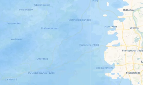 Regenradar Breunigweiler: aktuelle Niederschläge in Breunigweiler und Umgebung, Stand 22. Oktober 2026 um 20:50 Uhr