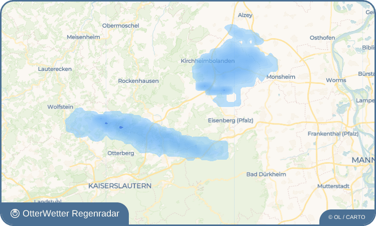 OtterWetter Regenradar-Widget Breunigweiler