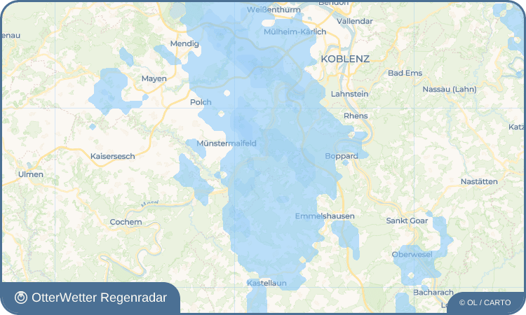 Widget-Vorschau für Brodenbach Wetter-Widget-Vorschau mit Vorhersagedaten für Brodenbach