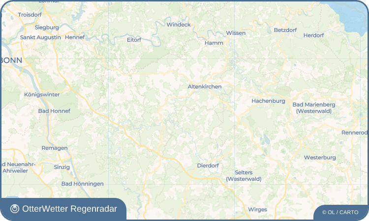 OtterWetter Regenradar-Widget Brubbach