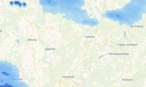 Regenradar Vorschaubild - Aktuelle Niederschläge in Bruch und Umgebung