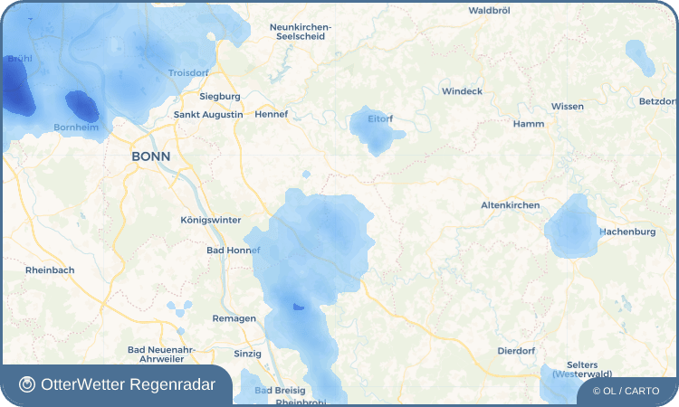 OtterWetter Regenradar-Widget Buchholz (Westerwald)