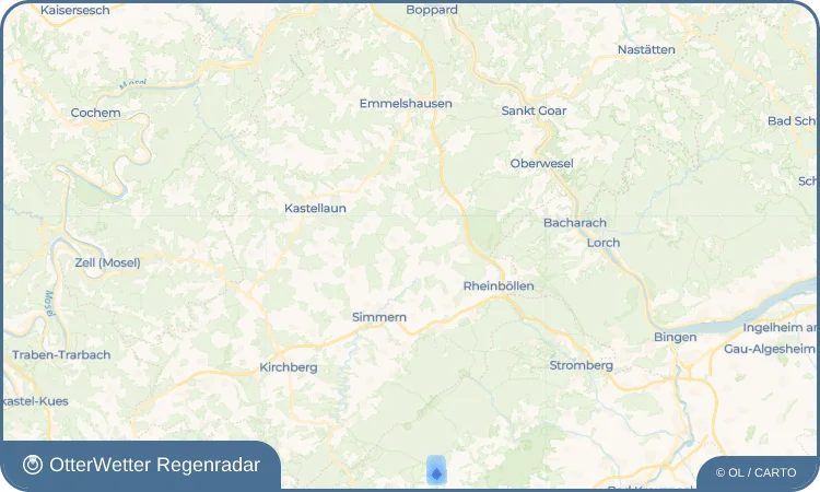 Widget-Vorschau für Budenbach Wetter-Widget-Vorschau mit Vorhersagedaten für Budenbach