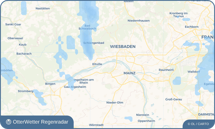 OtterWetter Regenradar-Widget Budenheim