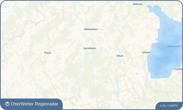 OtterWetter Regenradar-Widget Büscheich