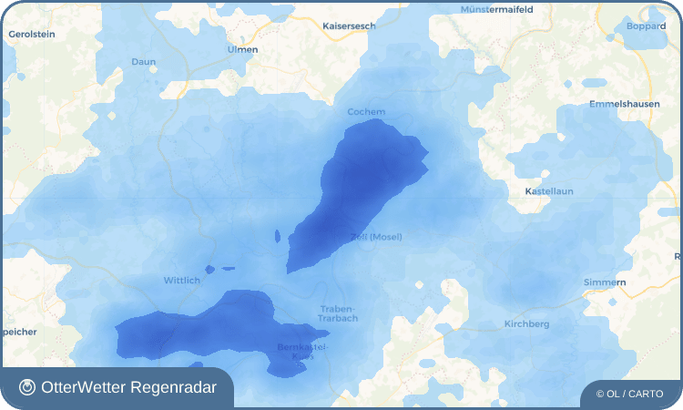 Wetter-Widget-Vorschau mit Vorhersagedaten für Bullay