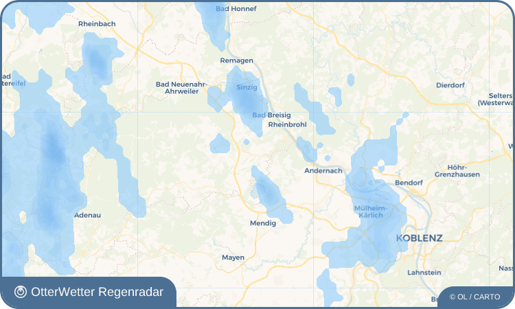 OtterWetter Regenradar-Widget Burgbrohl