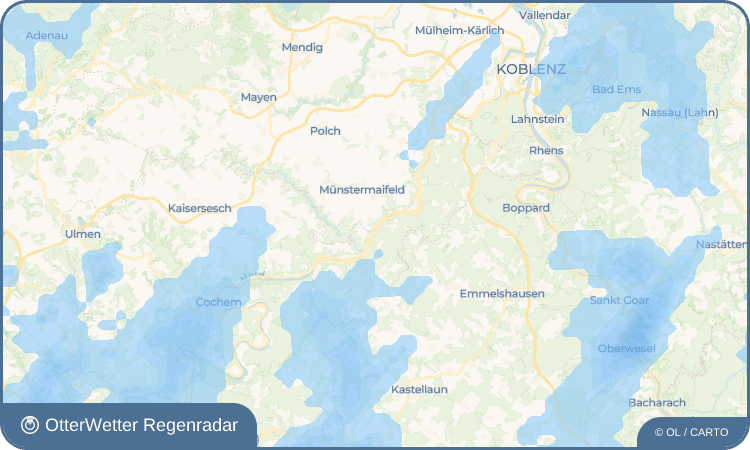 Wetter-Widget-Vorschau mit Vorhersagedaten für Burgen