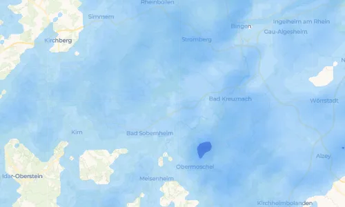 Regenradar Vorschaubild - Aktuelle Niederschläge in Burgsponheim und Umgebung