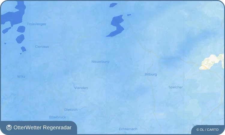 Wetter-Widget-Vorschau mit Vorhersagedaten für Buscht