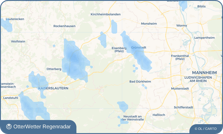 OtterWetter Regenradar-Widget Carlsberg