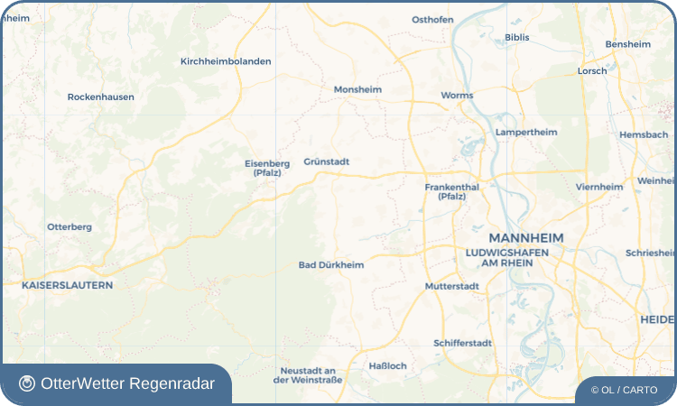 OtterWetter Regenradar-Widget Dackenheim